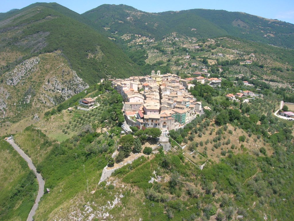 Il paesaggio intorno a Salisano