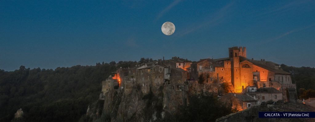 Panorama serale su Calcata