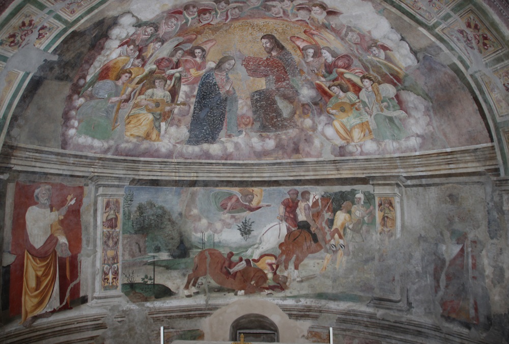Gli affreschi nella Chiesa di San éaolo a Poggio Mirteto - Ph @ fondoamiente.it