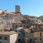 foto primo piano del paese di Cineto Romano