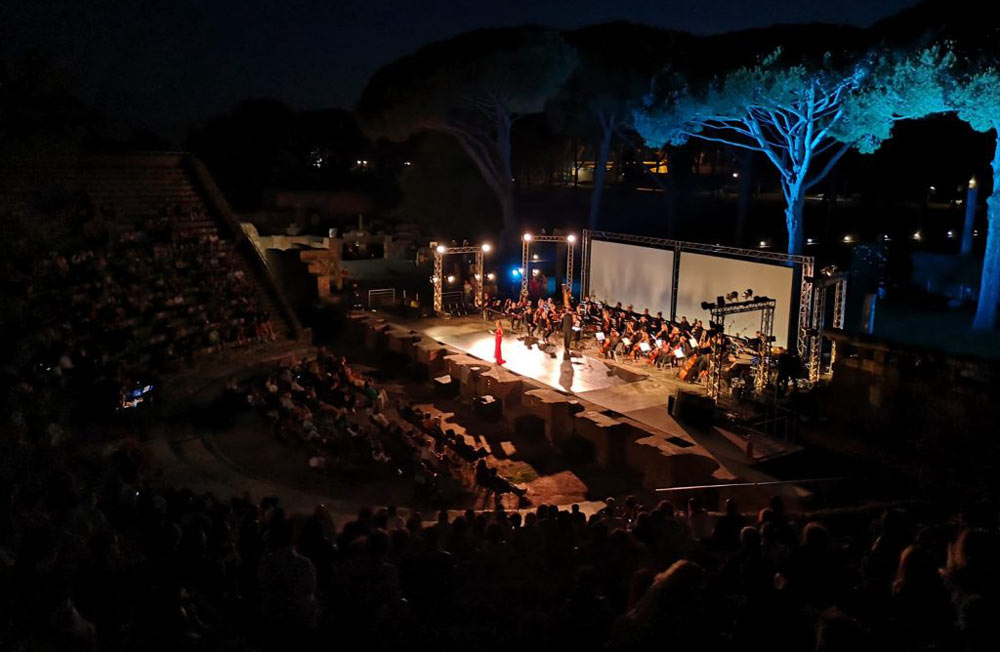 Gli spettacoli all'anfiteatro di Ostia Antica