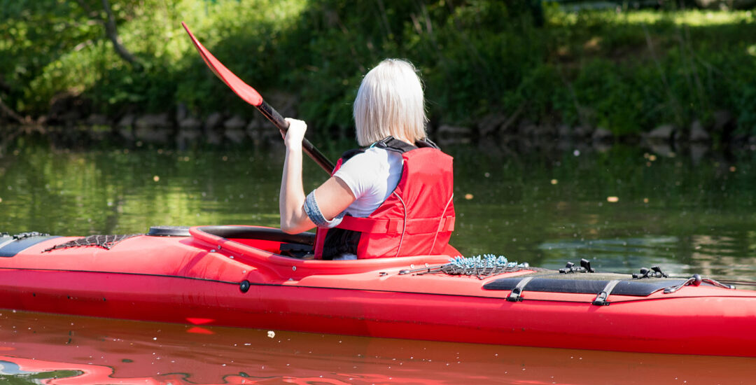 In canoa sul fiume Cavata