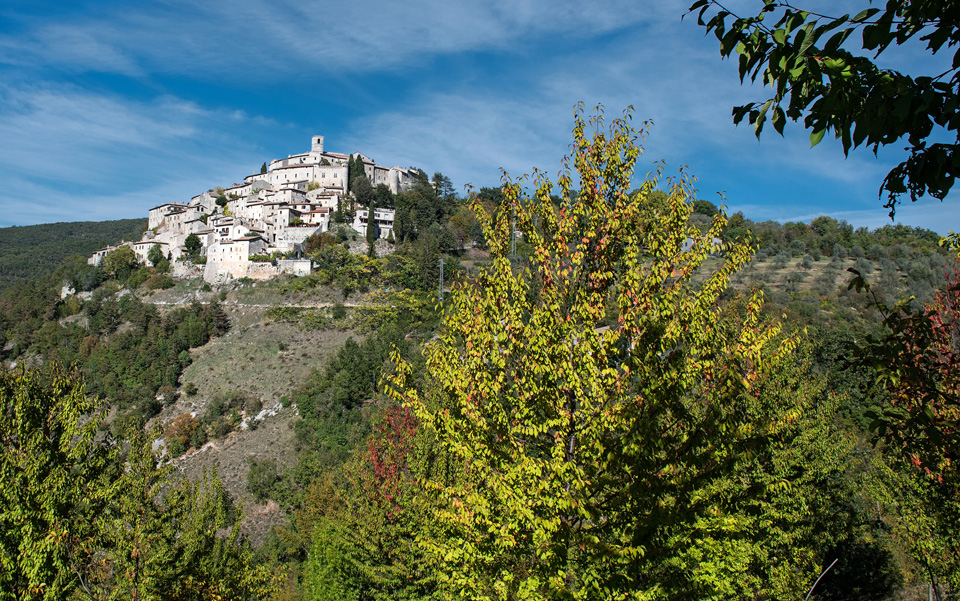 Labro al centro del paesaggio naturale 