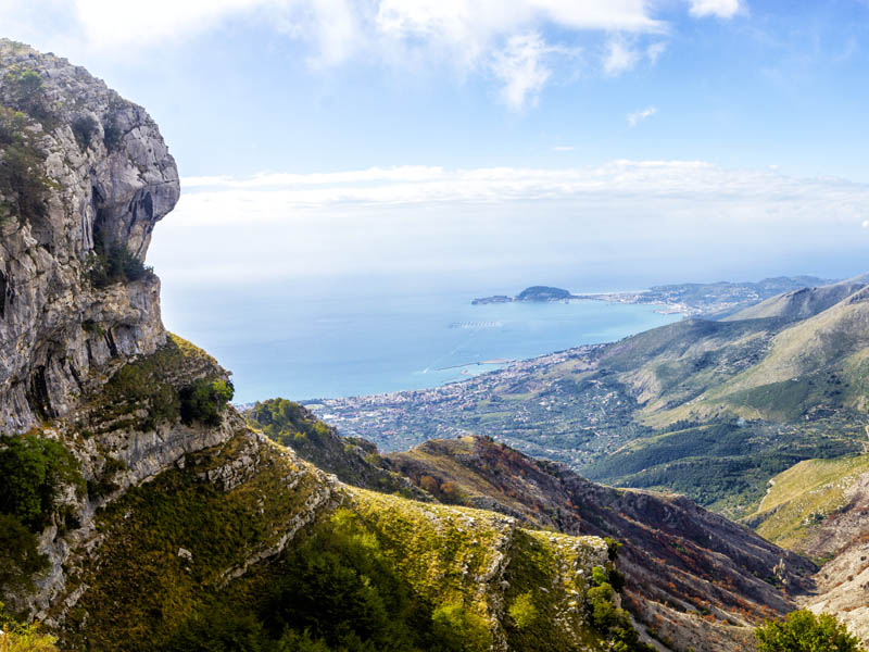 vista del Golfo di Gaeta dal monte Redentore