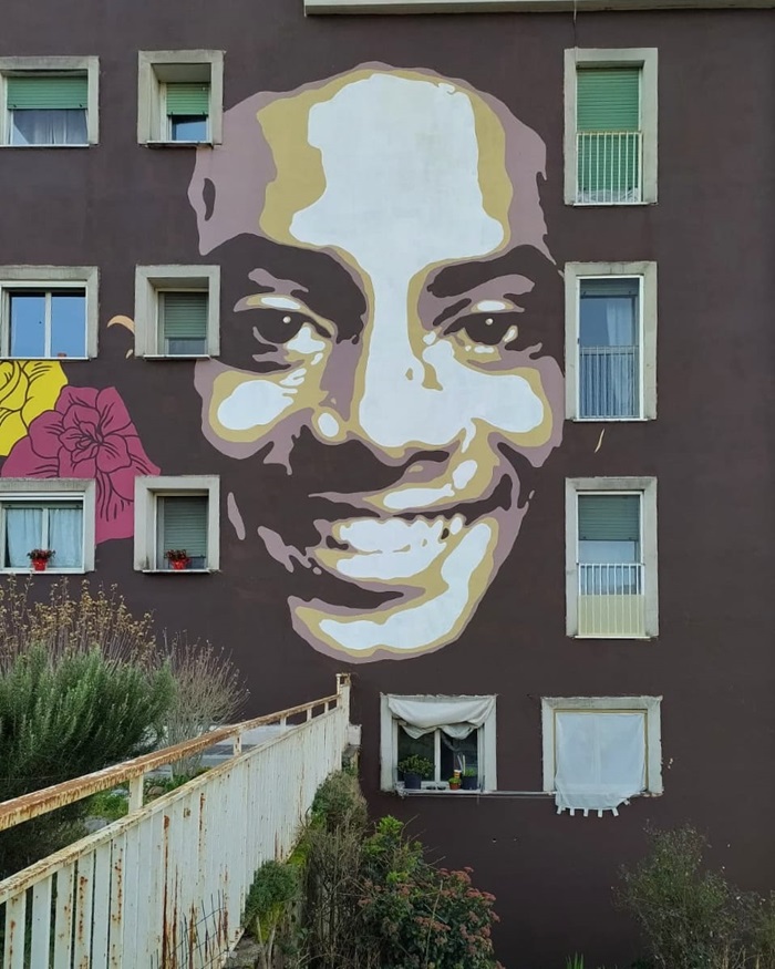 Murales a Colleferro per Willy Monteiro Duarte