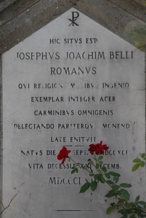 ROMA VERANO tomba Giuseppe Gioachino Belli Ft cimitericapitolini.it