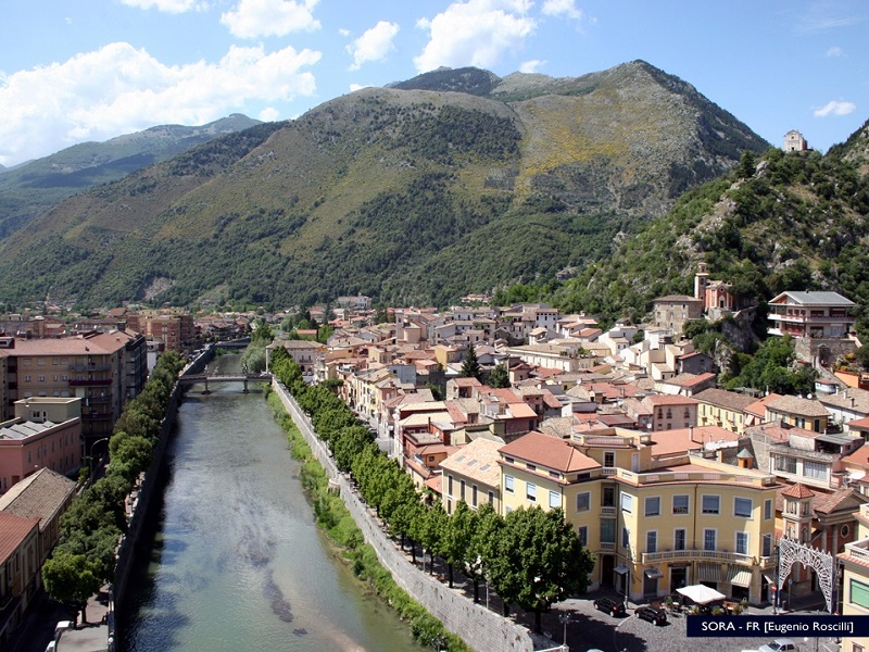 Scorcio panoramico sulla città di Sora