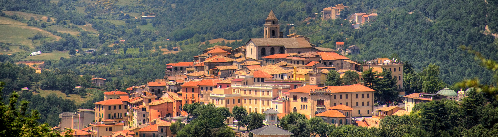 Panoramica di Fiuggi con la vallata - Foto di fragolerosse da Adobe Stock 24004853