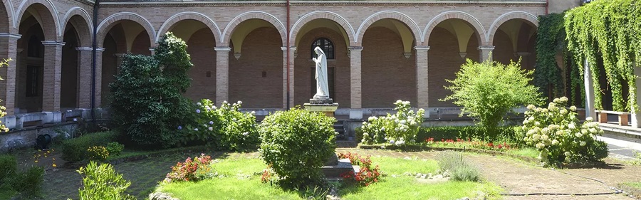Il chiostro del Monastero di Santa Scolastica - Ph @ comune.civitellasanpaolo.rm.it