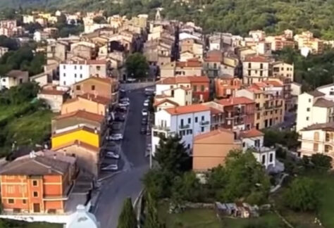 Panoramica aerea di Monteflavio