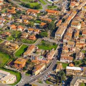 Panoramica aerea di Monterosi
