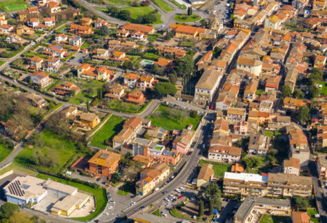 Panoramica aerea di Monterosi