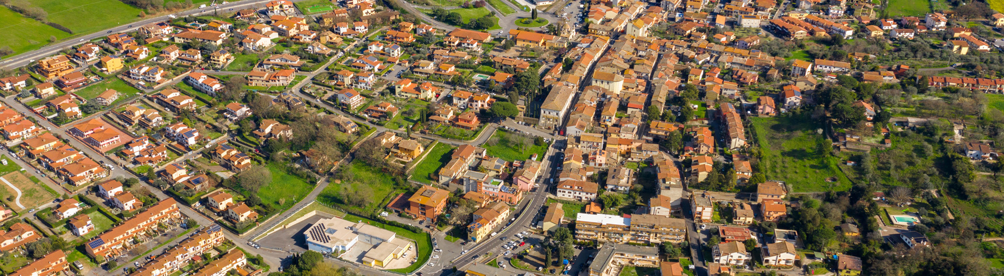 Panoramica aerea di Monterosi