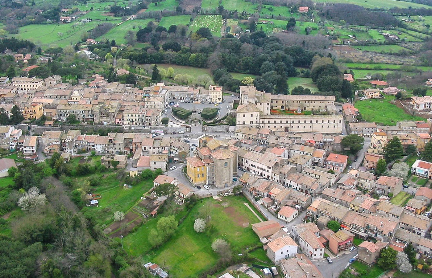 Panoramica aerea di Oriolo Romano