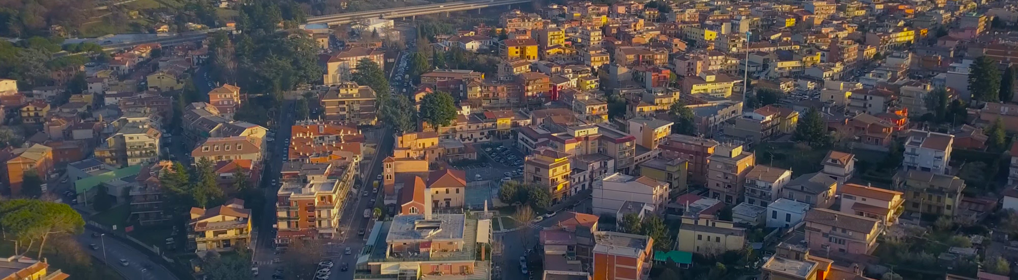 Panoramica aerea di San Cesareo