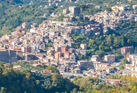 Panoramica aerea di Subiaco