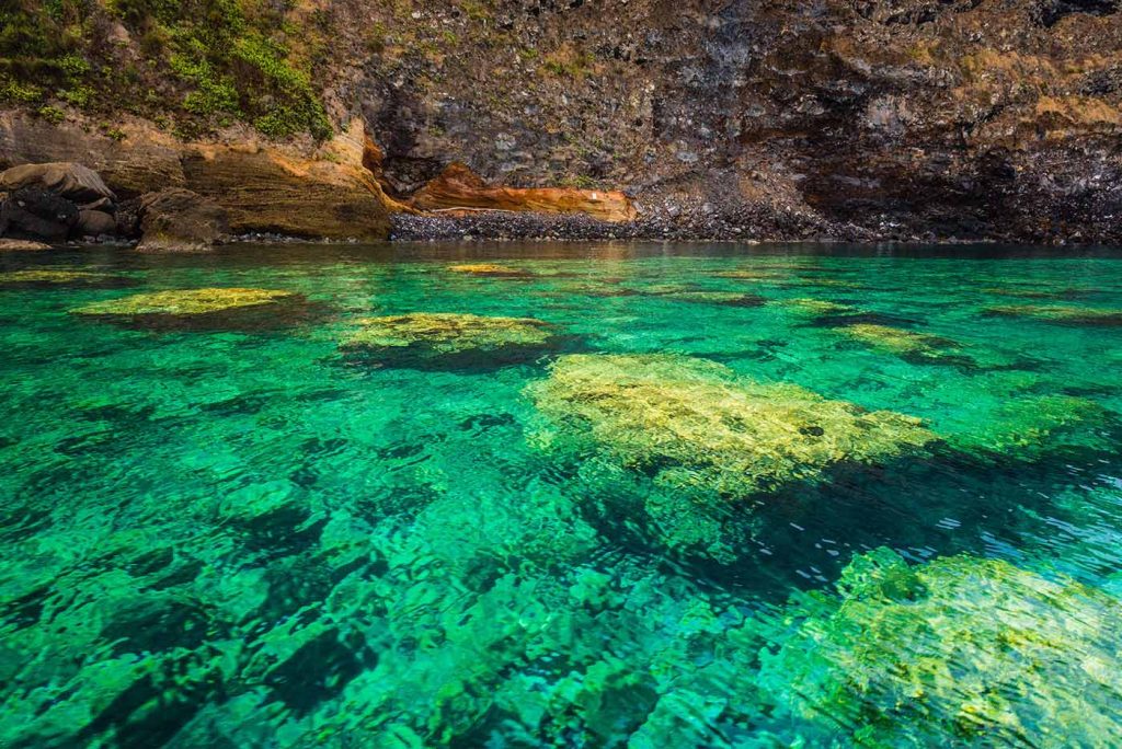 Il mare dell'isola di Ventotene