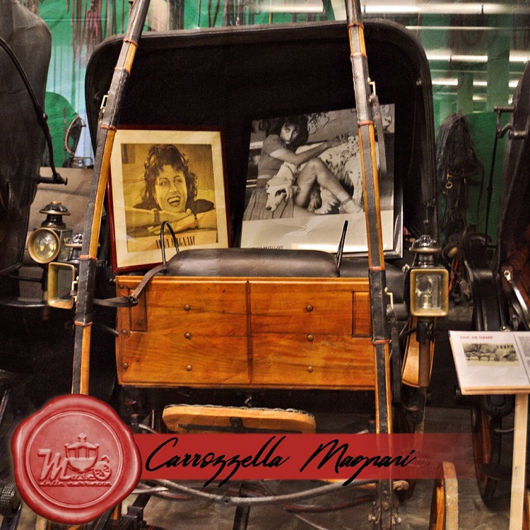 ROMA Mostra Permanente - le Carrozze d’Epoca carrozzella di Anna Magnani FB @lecarrozzedepoca.museo