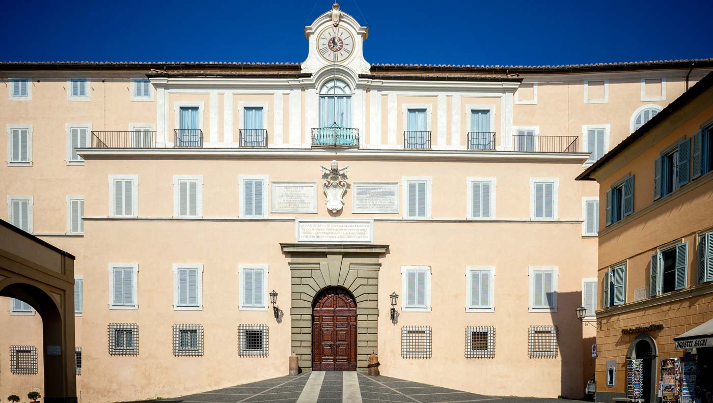 Facciata del Palazzo Pontificio di Castel Gandolfo