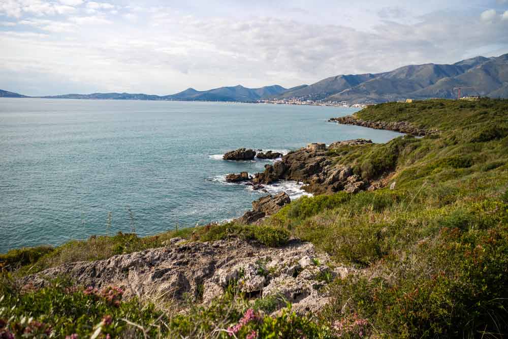 Immagine della costa formiana, zona Gianola di Formia