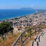 Panoramica su terracina vista dal Tempio di Giove Anxur
