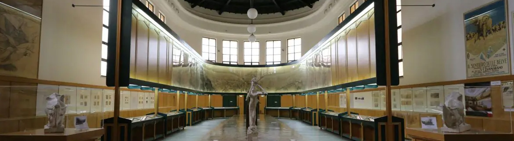 foto sala espositiva del Museo civico Duilio Cambellotti