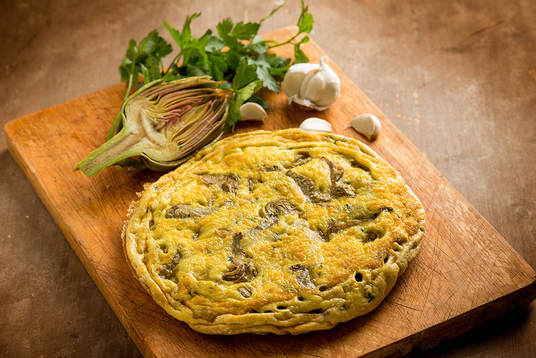 frittata con i carciofi