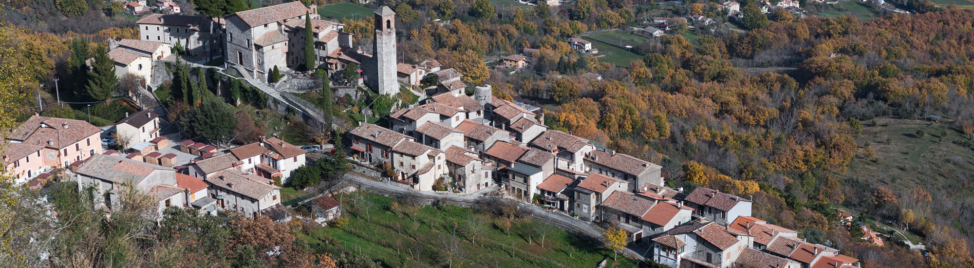 Panoramica aerea di Greccio
