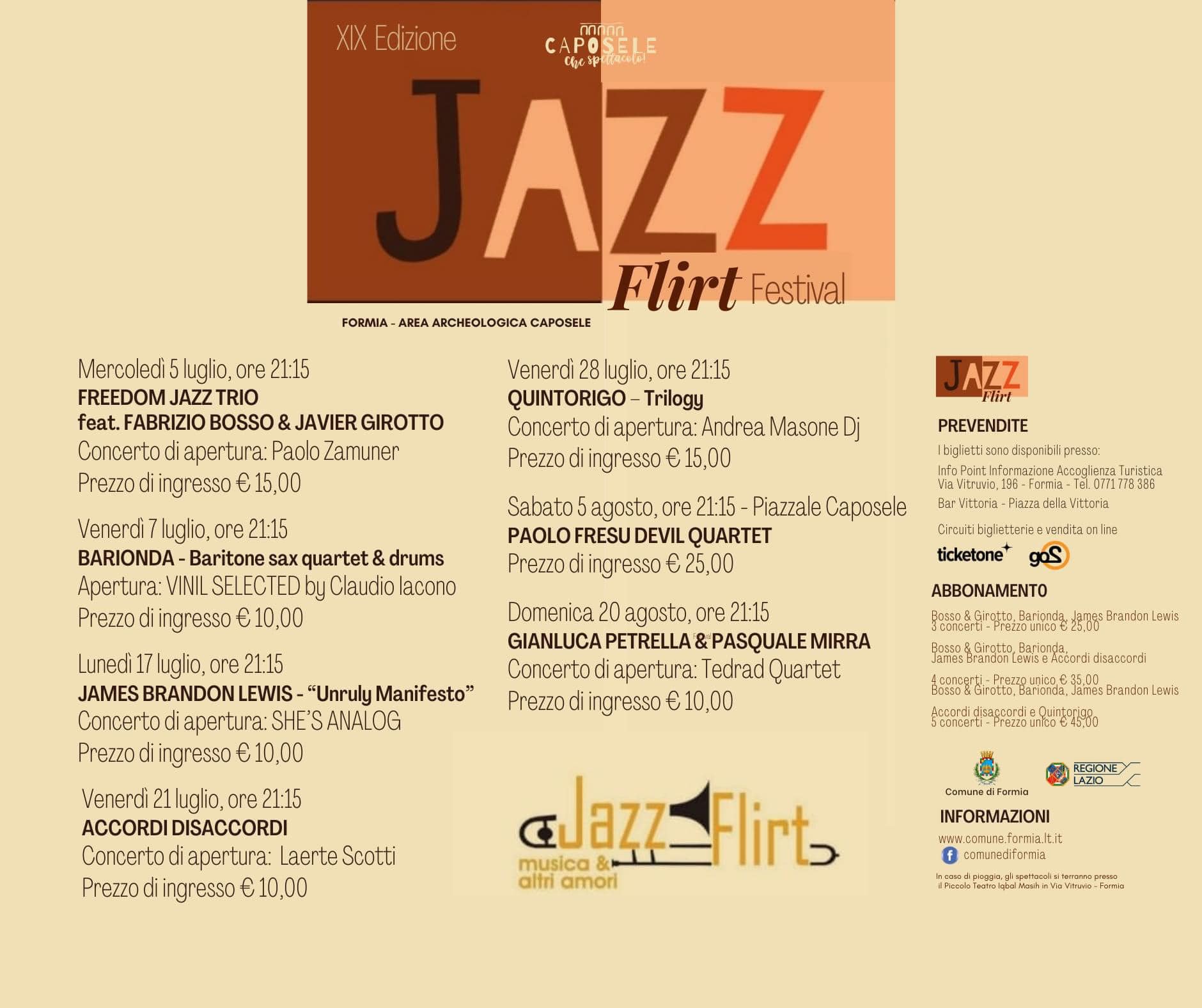 Locandina Jazz Flirt Festival