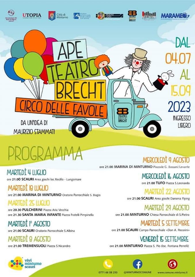 Locandina Minturno Ape teatro Brecht