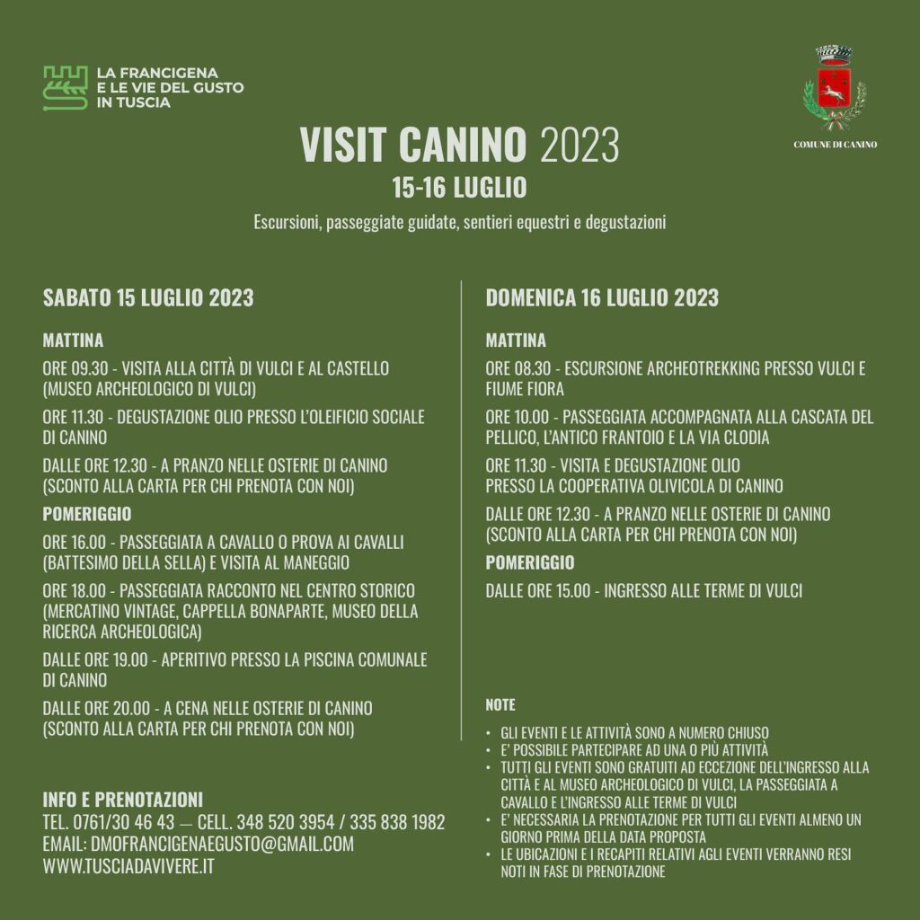 Locandina Visit Canino 2023