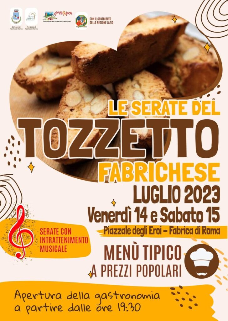 Locandina Serate del tozzetto fabrichese