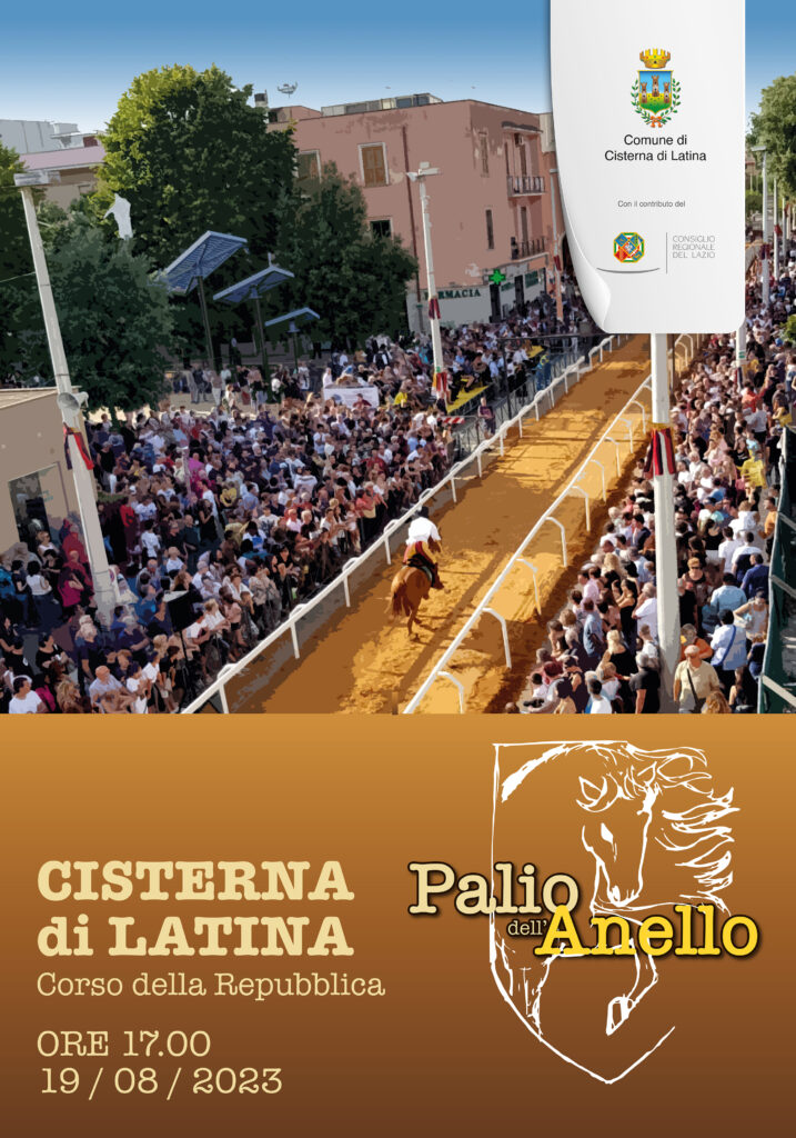 Locandina Palio dell'Anello Cisterna 2023
