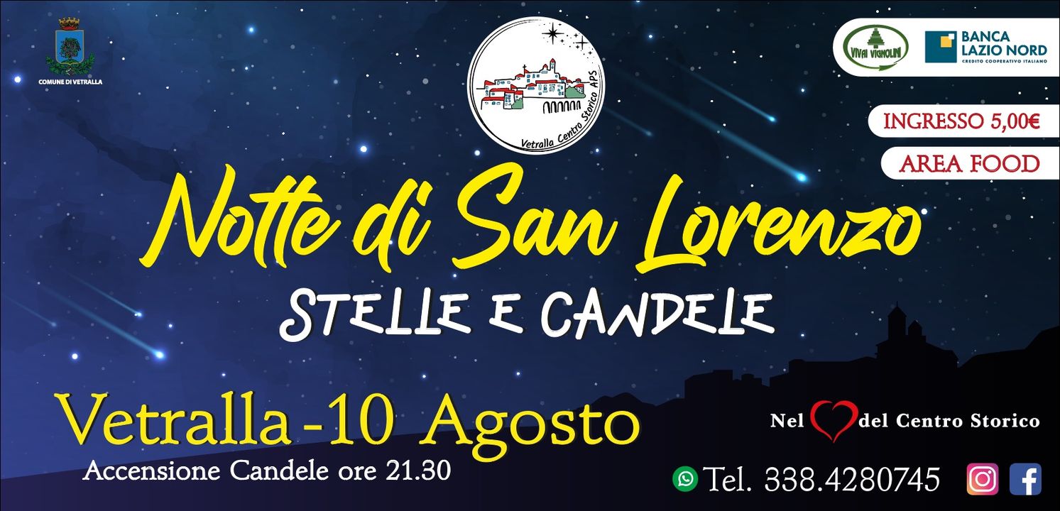 Locandina Stelle e candele Vetralla