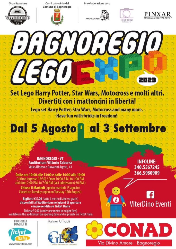 locandina Bagnoregio Lego Expo