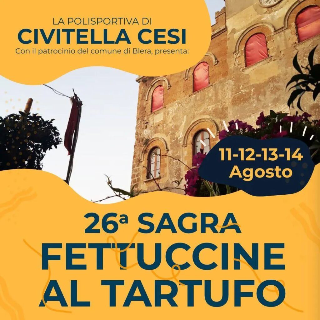 locandina sagra fettuccine tartufo civitella cesi 2023