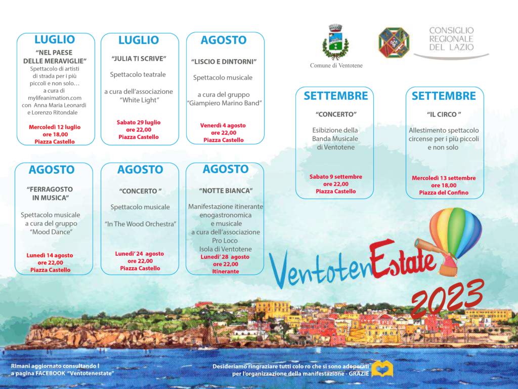 locandina ventotenestate 2023