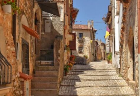 Scorcio del borgo di Priverno