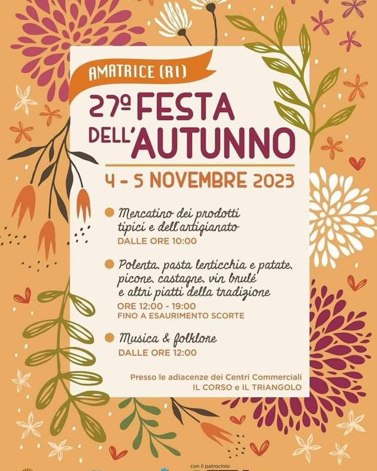 Festa dell'autunno Amatrice 2023