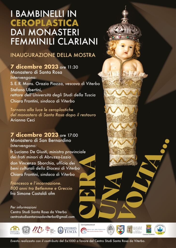 Locandina mostra Bambinelli a Viterbo