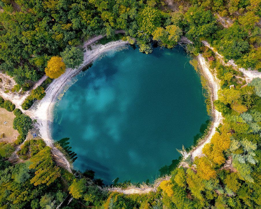 Lago di Percile dall'alto - Foto di Edoardo da Adobe Stock