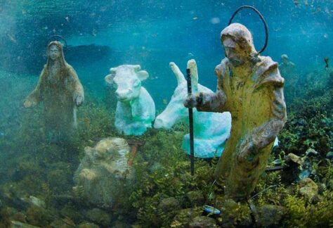Presepe Subacqueo nelle Sorgenti di Santa Susanna a Rivodutri - Facebook @plrivodutri