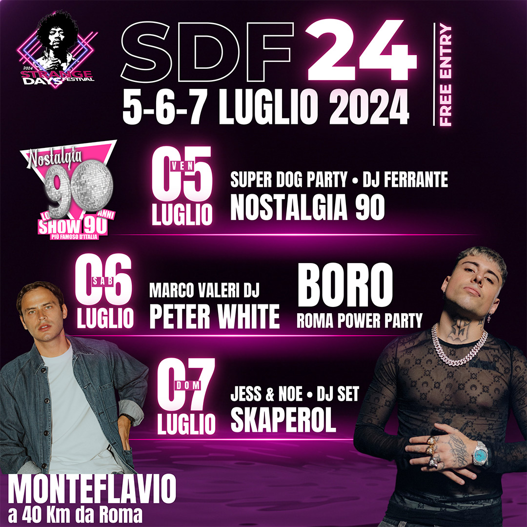 Locandina Strange Days Monteflavio