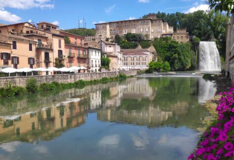 Fotografia della Cascata di Isola Liri vista dal Ponte
