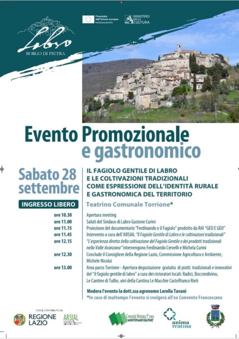 Labro Labro celebra il Fagiolo Gentile – VisitLazio