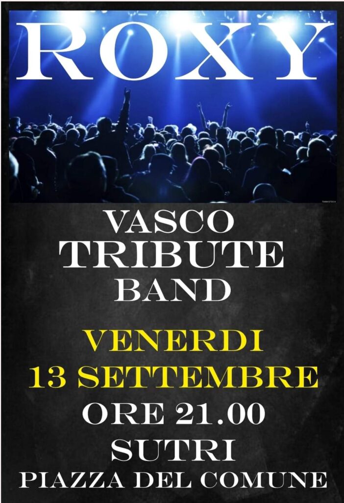 locandina Tribute Vasco Rossi a Sutri