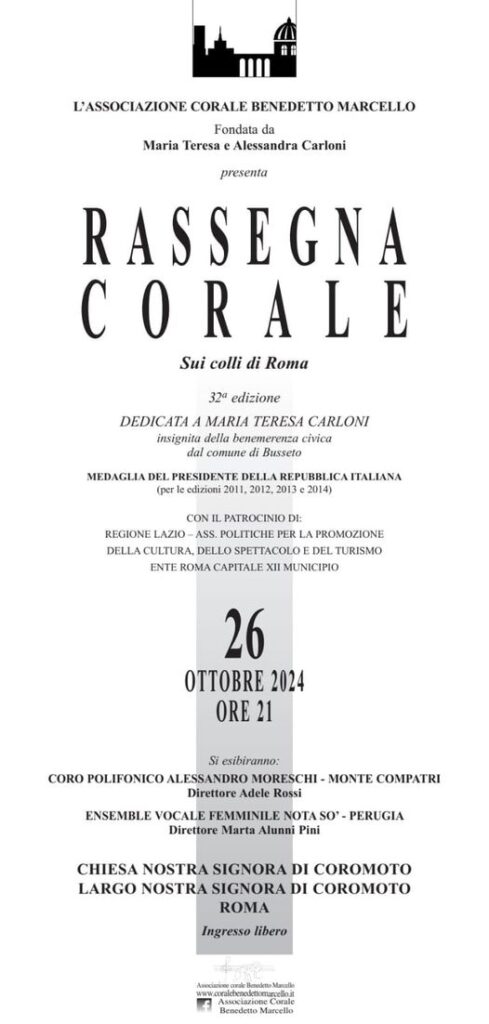 locandina Rassegna Corale
