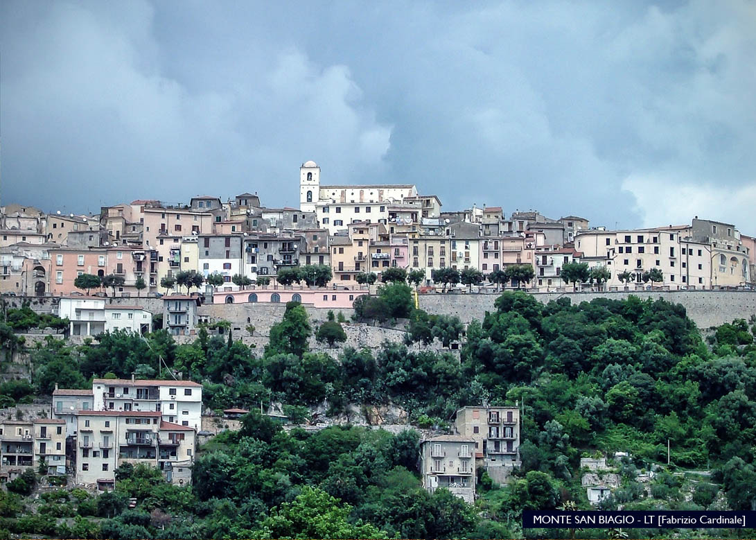 Panoramica del comune di Monte San Biagio in provincia di Latina