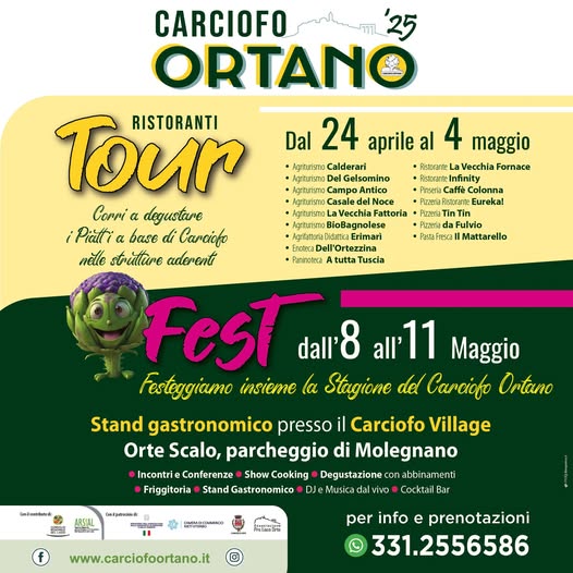 locandina carciofo Ortano 2025
