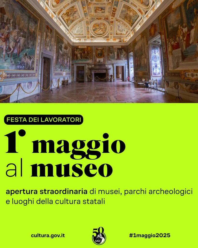 locandina 1 Maggio 2025 al Museo, Palazzo Farnese a Caprarola